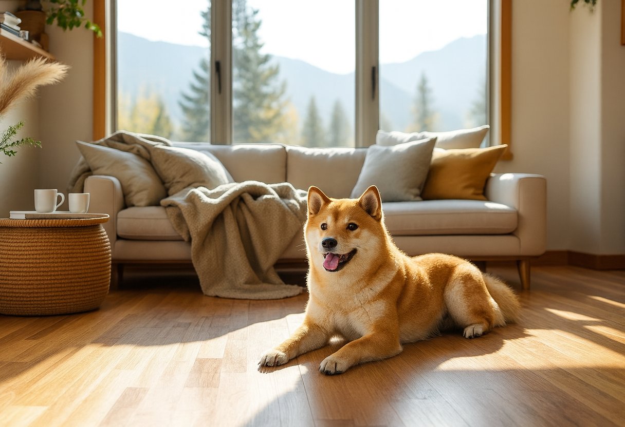 A freshly installed flooring project in a bright Northern Nevada living room, ready for furniture after a Landmark Flooring crew finished the job.